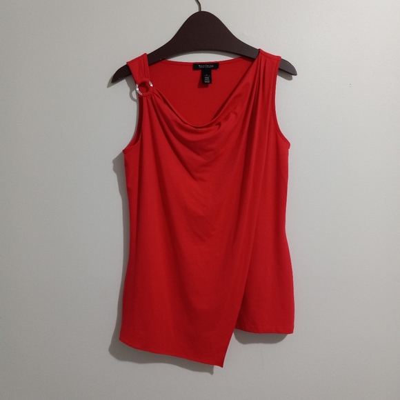 **SOLD**WHBM | small asymmetrical sleevless top - Picture 9 of 9